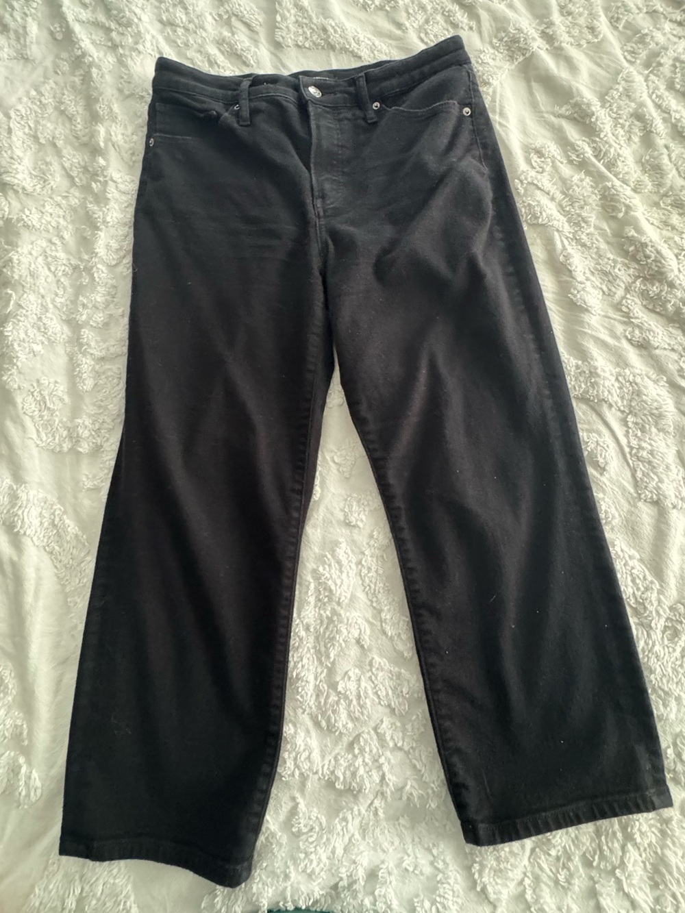 Express Women’s High Rise Straight Ankle Jeans - Black